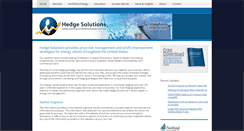 Desktop Screenshot of hedgesolutions.com